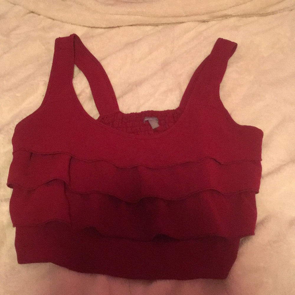 red crop top